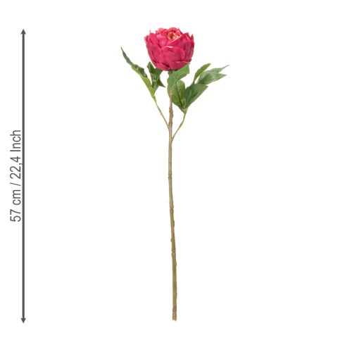 gjenstander Kunstig peonblomst for elegant interiørdekorasjon, 58 cm