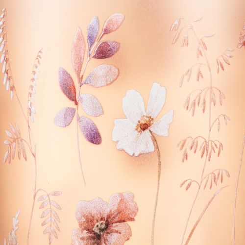 gjenstander Telysholder i glass med blomstermotiv for koselige stunder i hjemmet, 18 cm