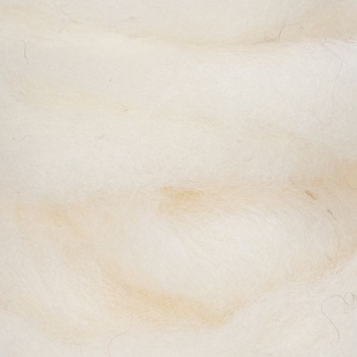 gjenstander Hvitt ullbånd, 2 m, dekorativ ull til hobby og innpakning