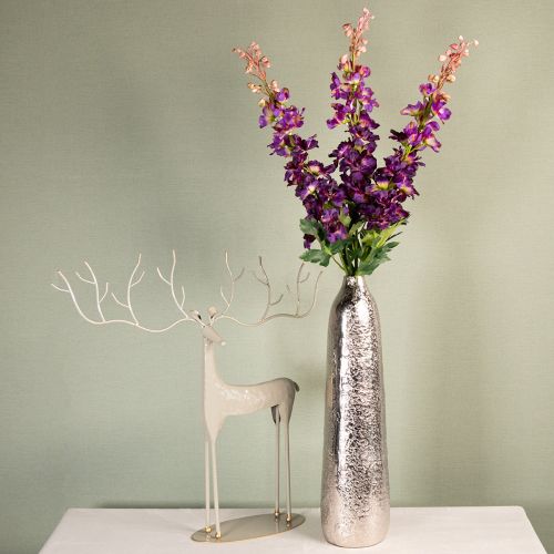 gjenstander Dekorativ ridderspore som kunstig blomst for stilige blomsterdekorasjoner, 79 cm, 3 stk.