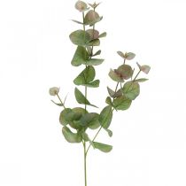 gjenstander Kunstig eukalyptus gren deco grønn plante grønn, rosa 75cm