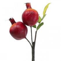 gjenstander Dekorativ gren granateple dekorasjon, dekorativ frukt, dekorativ granateple 39cm
