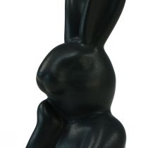 gjenstander Kanin tenker liten kanin byste svart 6×4×10,5cm