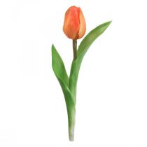 gjenstander Kunstig blomst Tulipan Orange Real Touch vårblomst H21cm