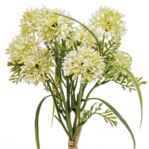 gjenstander Kunstige blomster hvit allium dekorasjon prydløk 34cm 3stk i haug