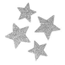 gjenstander Stjerner for å spre sølv asst. 4-5cm 40stk