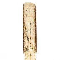 gjenstander Bånd med pels dekorative bånd krem gull fuskepels 25mm 15m