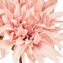 gjenstander Dekorative blomster dahlia kunstig rosa blomst Ø15cm L28cm 3 stk