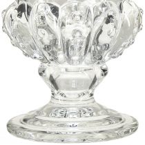 gjenstander Vintage glassvase i koppdesign – klar, 16x20 cm – elegant borddekorasjon