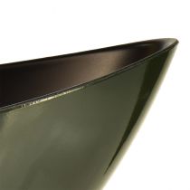 gjenstander Stilig båtskål i mørkegrønn - perfekt for planting - 39cm 2stk