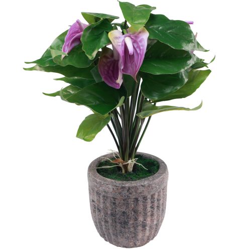gjenstander Kunstige blomster kunstige anthurium kunstige planter i potte 41cm
