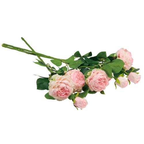 gjenstander Kunstige Roser Rosa Kunstige Roser Dry Look 53cm 3stk