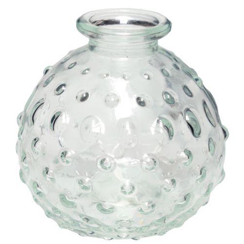 Liten glass vase ball vase vase klar Ø8,5cm H8cm