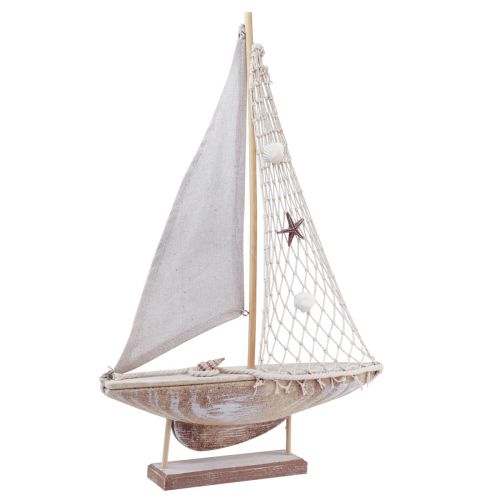 Seilskip dekorasjon seilbåt maritim dekorasjon 31,5×5,5×48cm