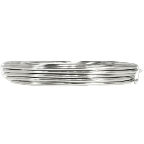 gjenstander Aluminiumstråd sølv skinnende håndverkstråd dekorativ wire Ø5mm 1kg