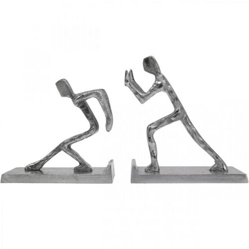 Floristik24 Bokstøtte figur bokholder metall H15/18cm sett med 2