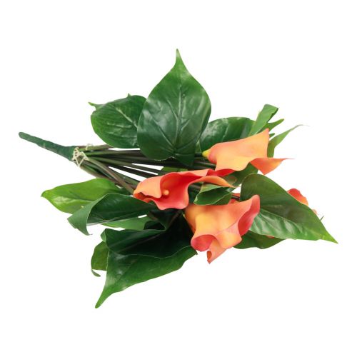 gjenstander Calla Lily Aprikos Calla Kunstige Blomster Orange Eksotisk 44cm