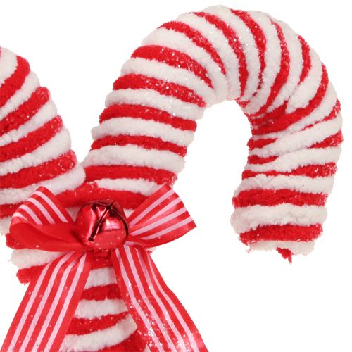 gjenstander Dekorative candy canes for oppheng av juletrepynt rød og hvit 28cm