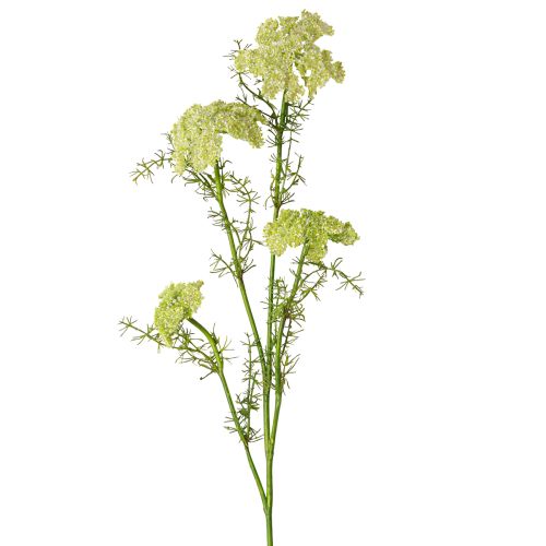 Dill kunstig plante med lang stilk engblomst grønn hvit 87cm