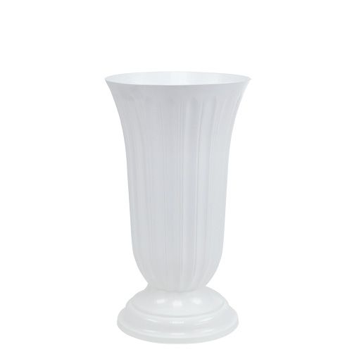 Floristik24 Lilia vase hvit Ø16cm 1 stk