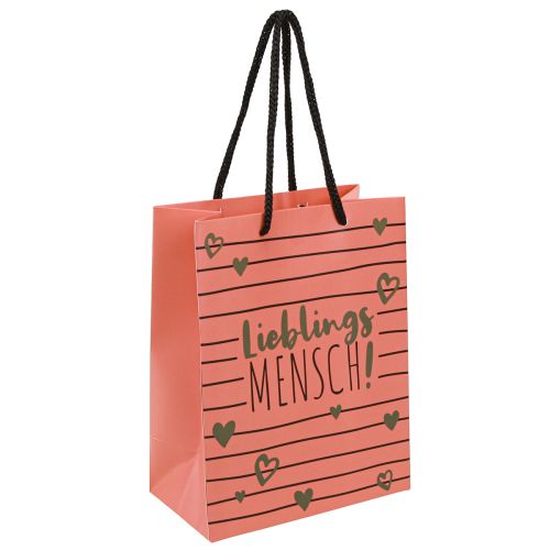 Floristik24 Gavepose med hjerter “Favorittperson” papir 18×10×23cm