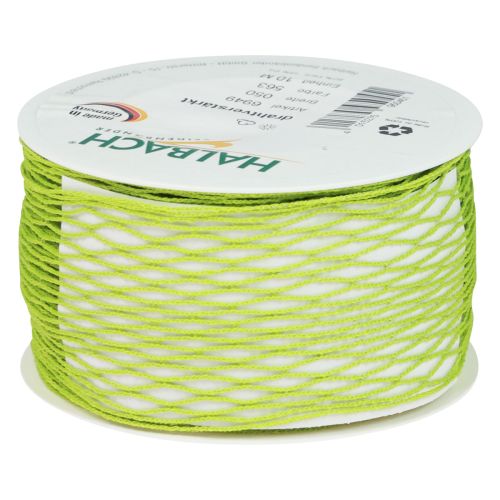 gjenstander Nettingtape, ruteteip, dekorativ tape, grønn, trådforsterket, 50 mm, 10m