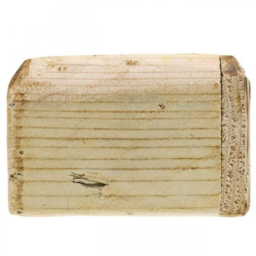 gjenstander Plantepotte plantekasse treblomsterpotte naturlig 12×12×8,5cm