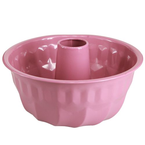 Metall dekorativ bolle bakeform Gugelhupf rosa Ø23cm H12cm