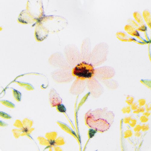 gjenstander Hjerteanheng med blomstermønstre som veggdekorasjon, 7 cm, 6 stk.