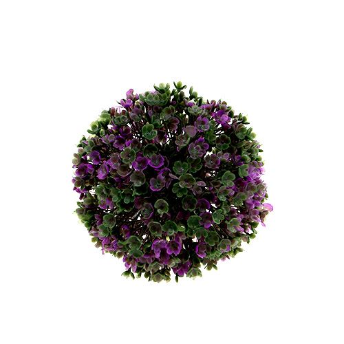 Floristik24 Mini dekorativ kule lilla med kunstige blomster Ø10cm 1stk