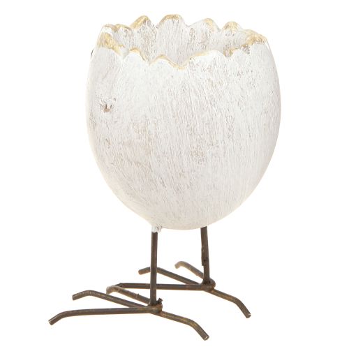 gjenstander Mini planter egg kylling med solbriller og føtter H12,5cm 2 stk