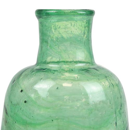 gjenstander Mini glass vase blomstervase grønn Ø8,5cm H11cm