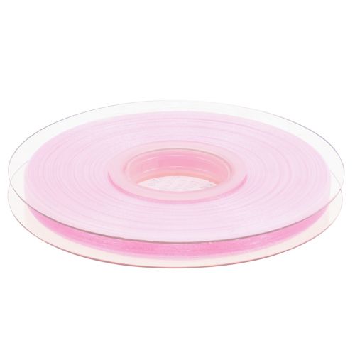 gjenstander Organza bånd gavebånd rosa bånd selvkant 6mm 50m