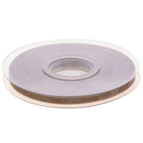 gjenstander Organza bånd gavebånd beige bånd vevd kant taupe 6mm 50m