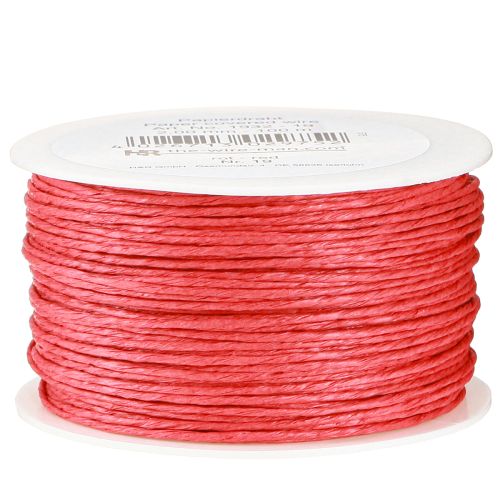 gjenstander Papirsnor trådpakket Ø2mm 100m rød