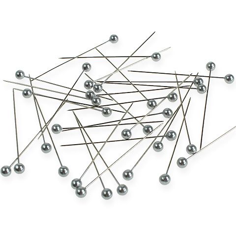 Floristik24 Perlehodepinner Ø6mm 65mm sølv