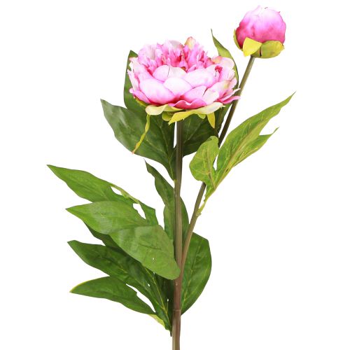 Peoner Langstilte kunstige blomster Rosa 70cm 3stk