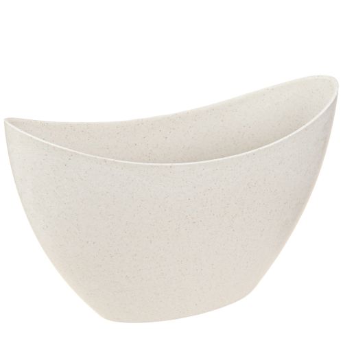 Plantebåt plastskål beige 24×10×15cm 3stk