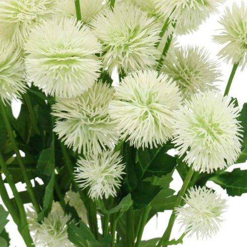 Floristik24 Kunstig gren pompom deco gren hvit 61cm 4stk