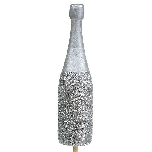 gjenstander Champagneflaskeplugg 7cm med glimmer L30cm 8 stk