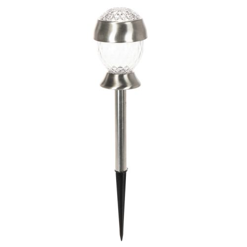 gjenstander Solcelledrevne hagelamper, globelamper med jordspyd, 36 cm, 4 stk.