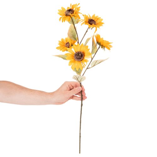 gjenstander Kunstig solsikkeblomst, naturtro dekorasjon, 72 cm, 2 stk.