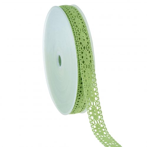 Blondebånd pyntebånd grønt B18mm 20m