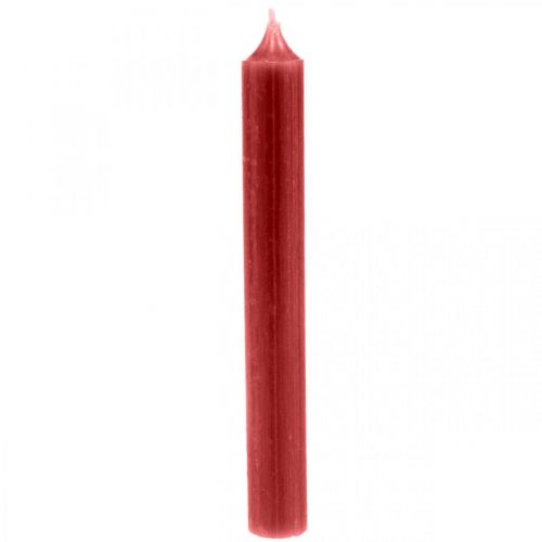 gjenstander Stangelys røde fargede lys rubinrøde 180mm/Ø21mm 6stk