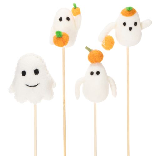 gjenstander Spøkelsesfigurer på trepinner, Halloween-dekorasjon, 54 cm, 8 deler