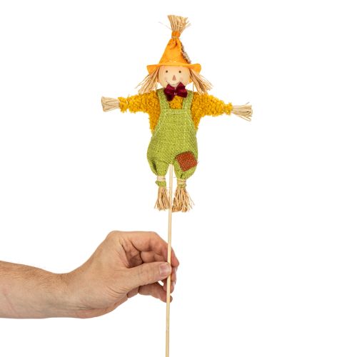 gjenstander Dekorativ fugleskremselfigur på pinne til hobbyarbeid og planter, 60 cm