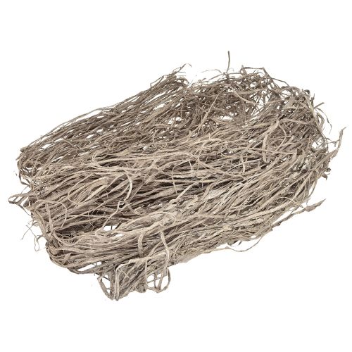 Dekorative fibre for håndverk naturlige brune hvite naturmaterialer 500g