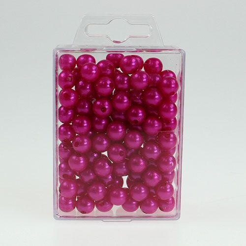 gjenstander Deco perler Ø10mm rosa 115p