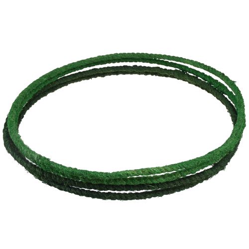 gjenstander Dekorativ ring jute dekorløkke grønn mørkegrønn Ø30cm 4stk