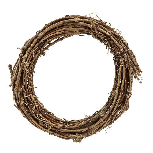 Dekorativ ring mini ranke krans natur Ø15cm 6stk